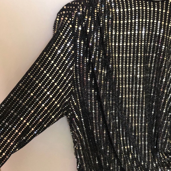 NYC Rouched Bling Dress - Picture 3 of 5